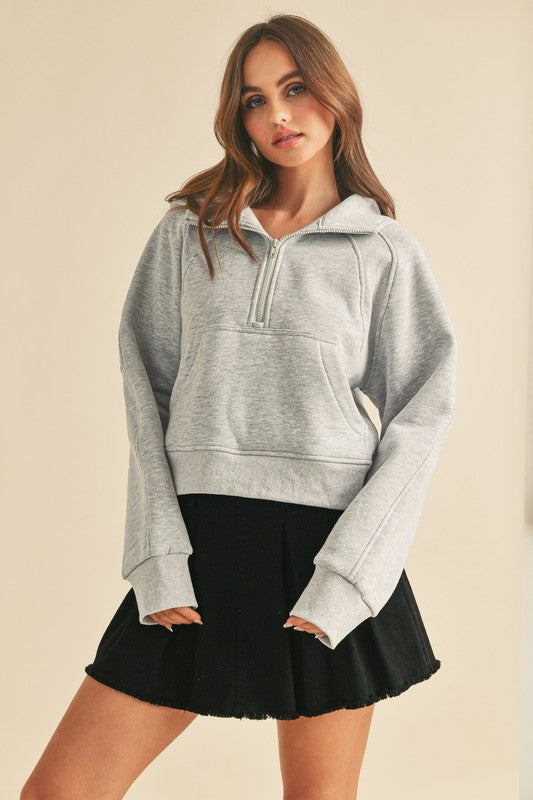 Courtney Half-Zip Hooded Pullover