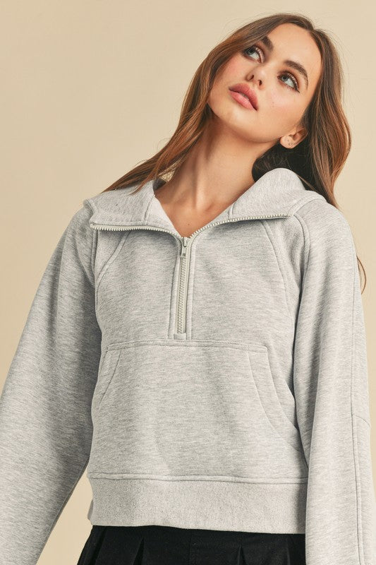 Courtney Half-Zip Hooded Pullover