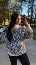 Untamed Zebra Mockneck