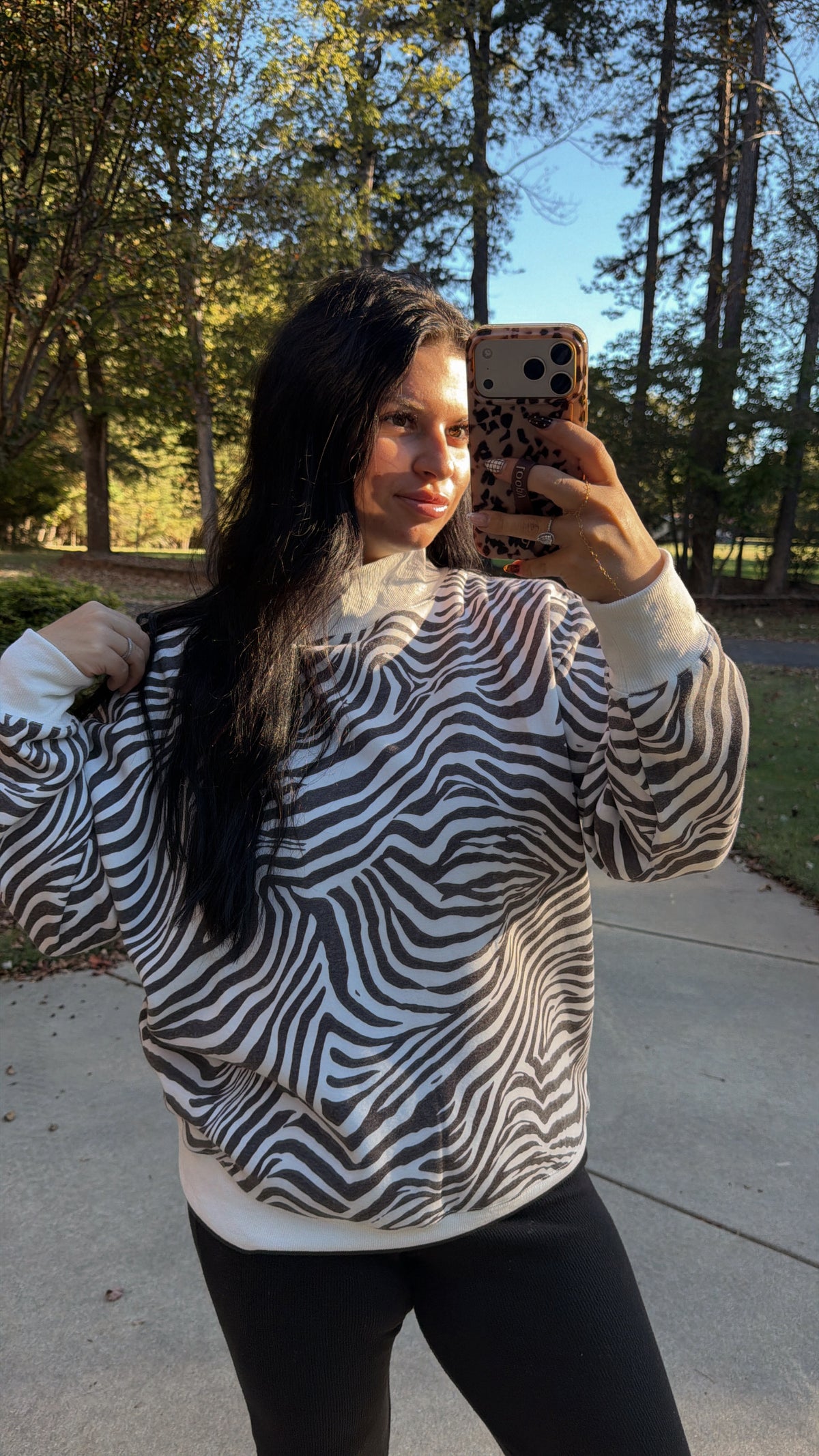 Untamed Zebra Mockneck