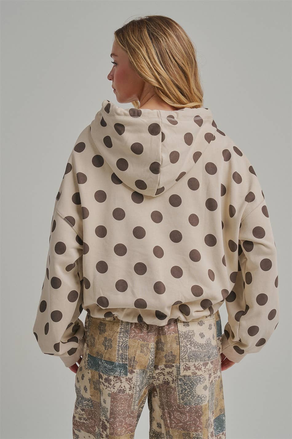 Cocoa Dots Fleece Hoodie
