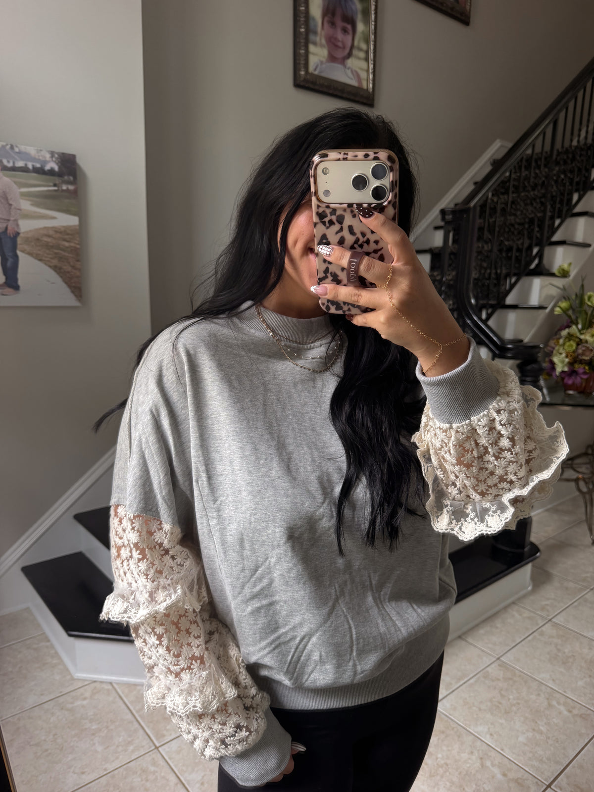 Love in Lace Mockneck