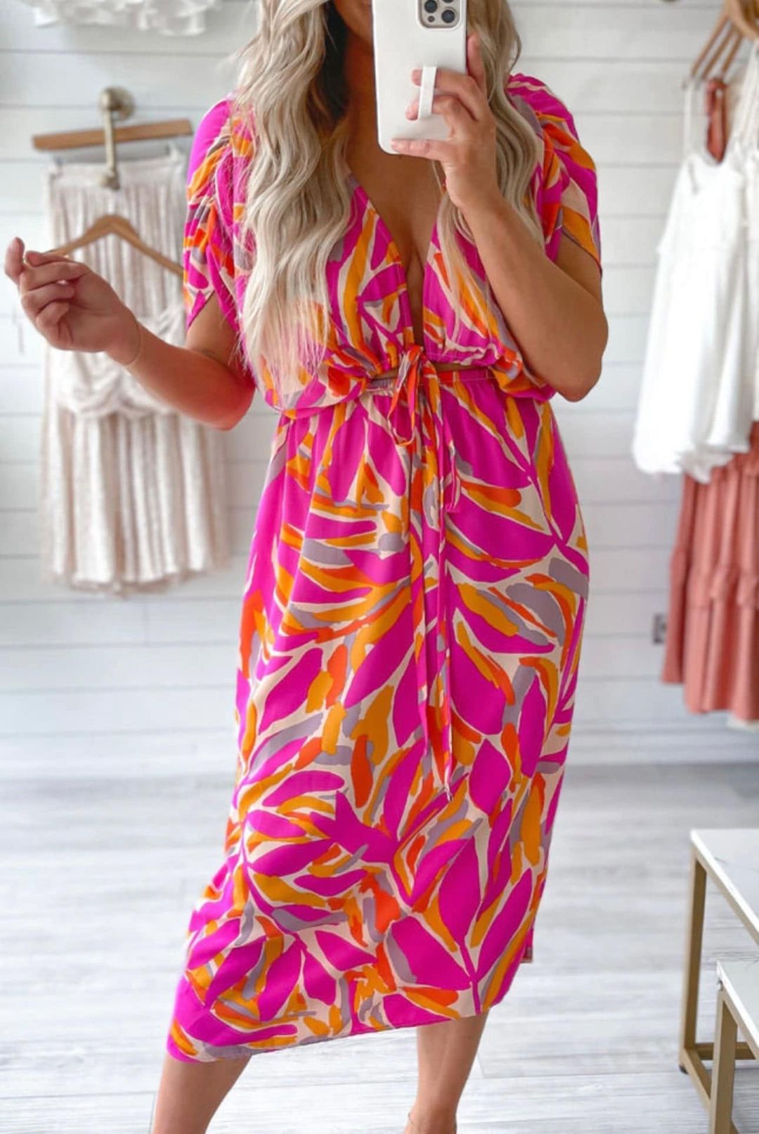 Chelsea Dress with the front tie! Super cute and lightweight! 