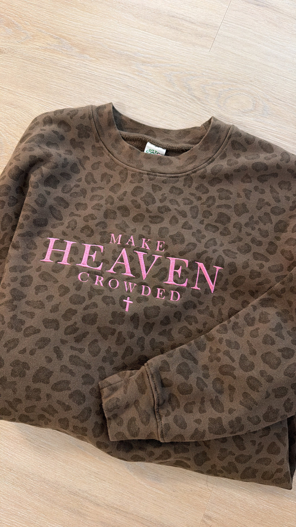 Make Heaven Crowded Cheetah Crewneck PREORDER