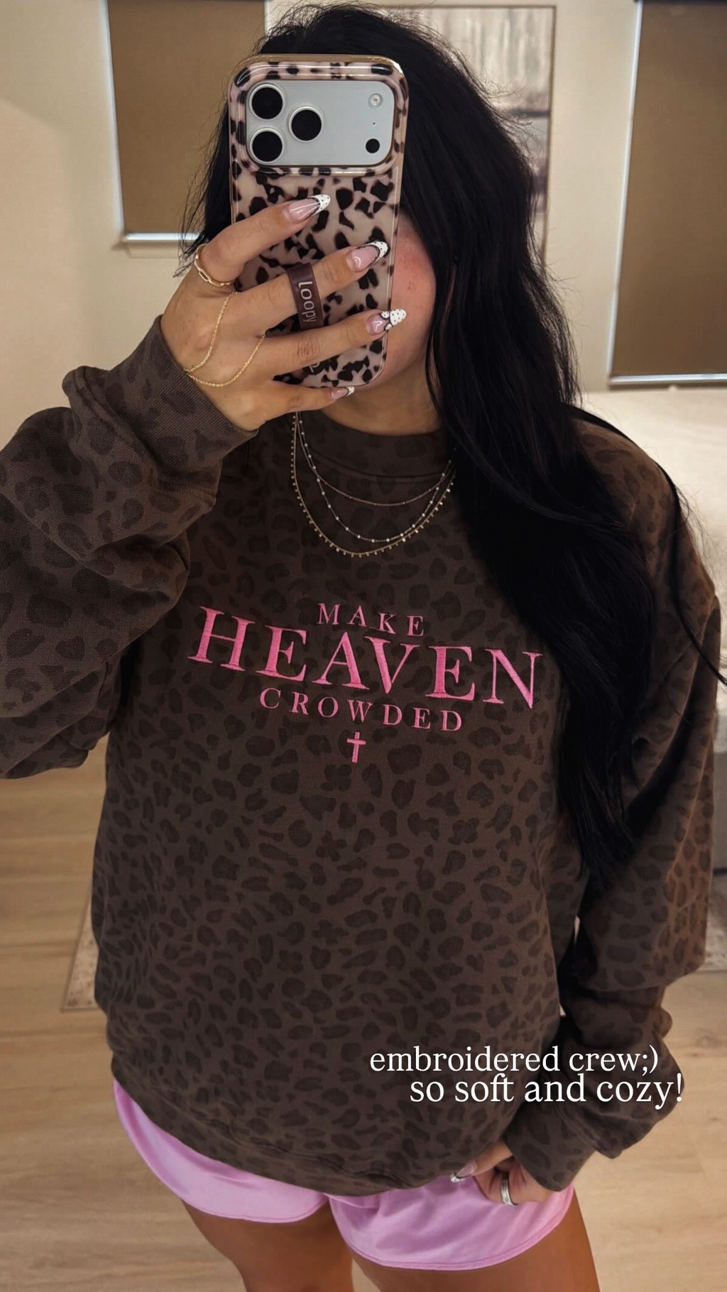 Make Heaven Crowded Cheetah Crewneck PREORDER