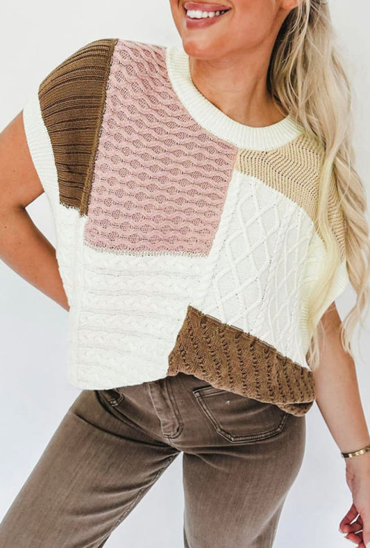 Colorblock Sweater Vest