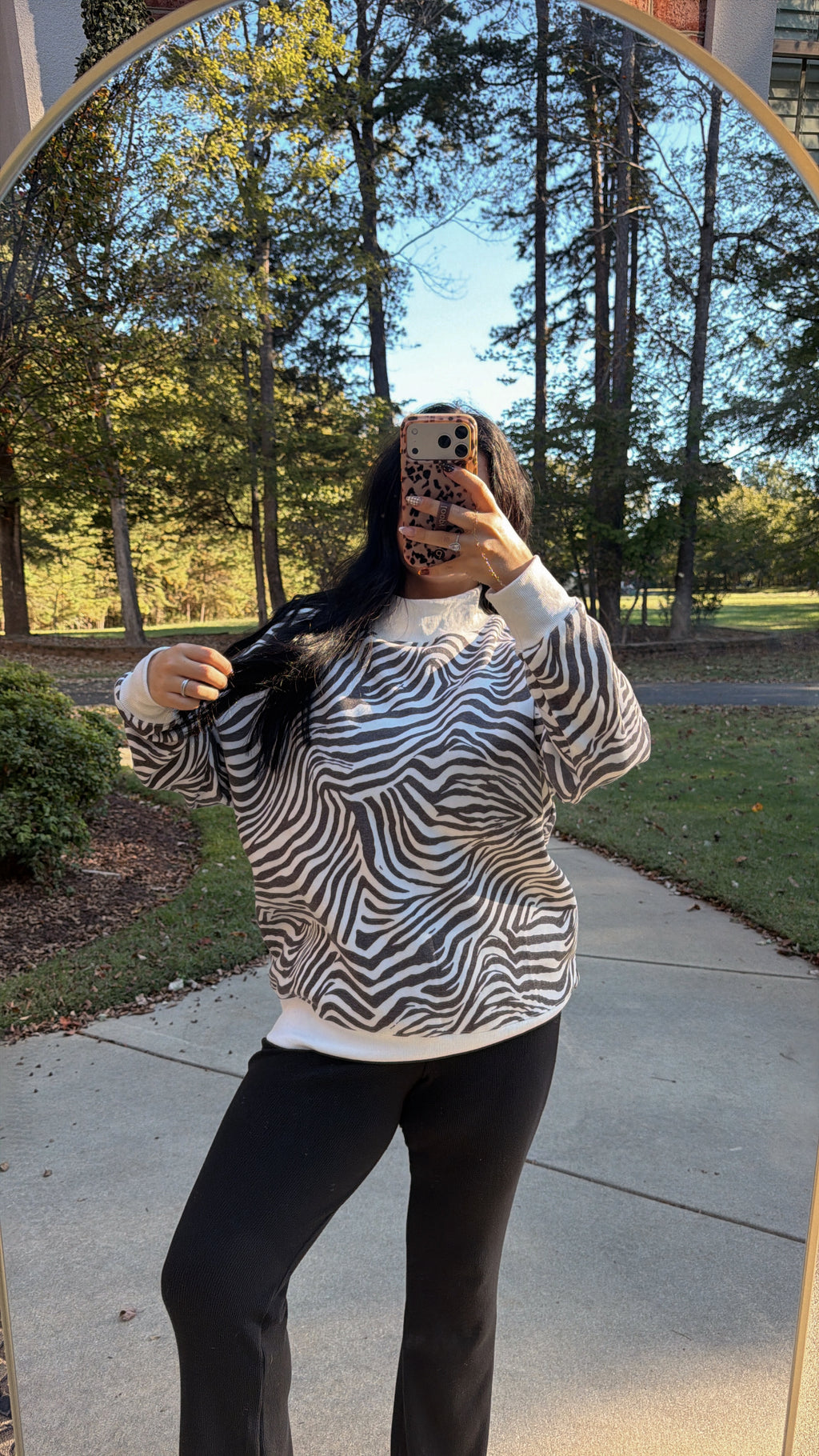 Untamed Zebra Mockneck