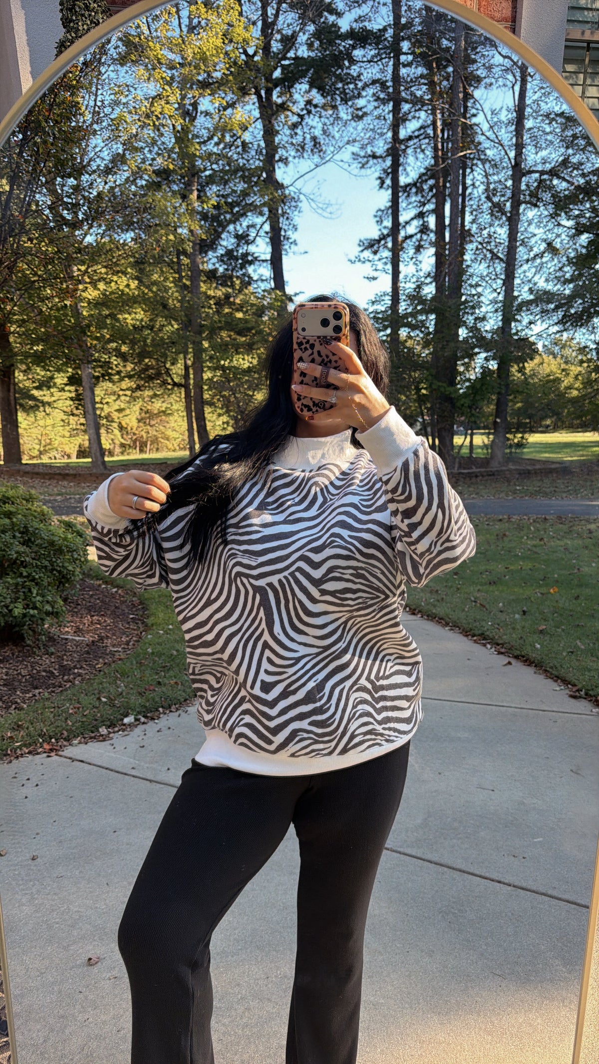Untamed Zebra Mockneck