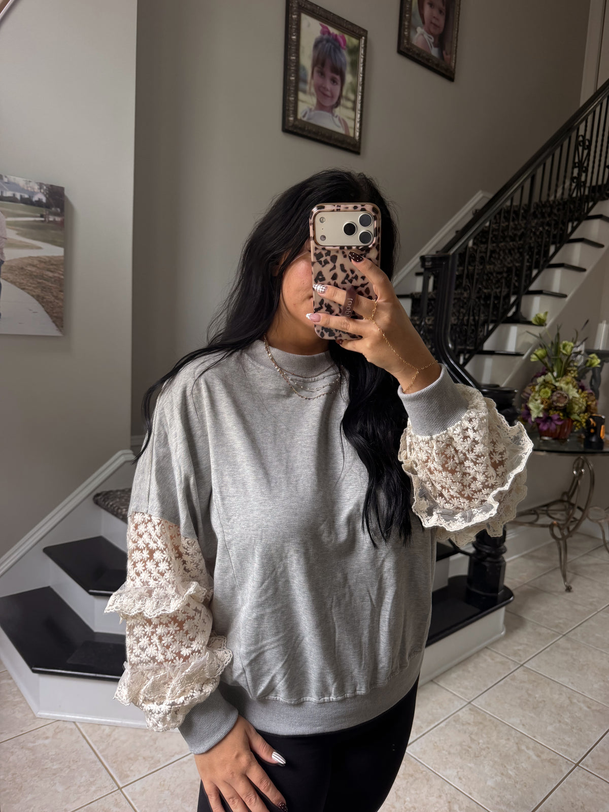 Love in Lace Mockneck