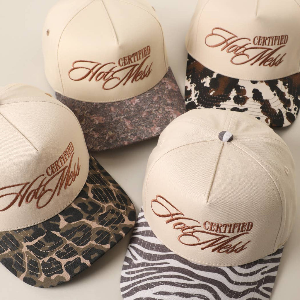CERTIFIED HOT MESS Zebra Hat