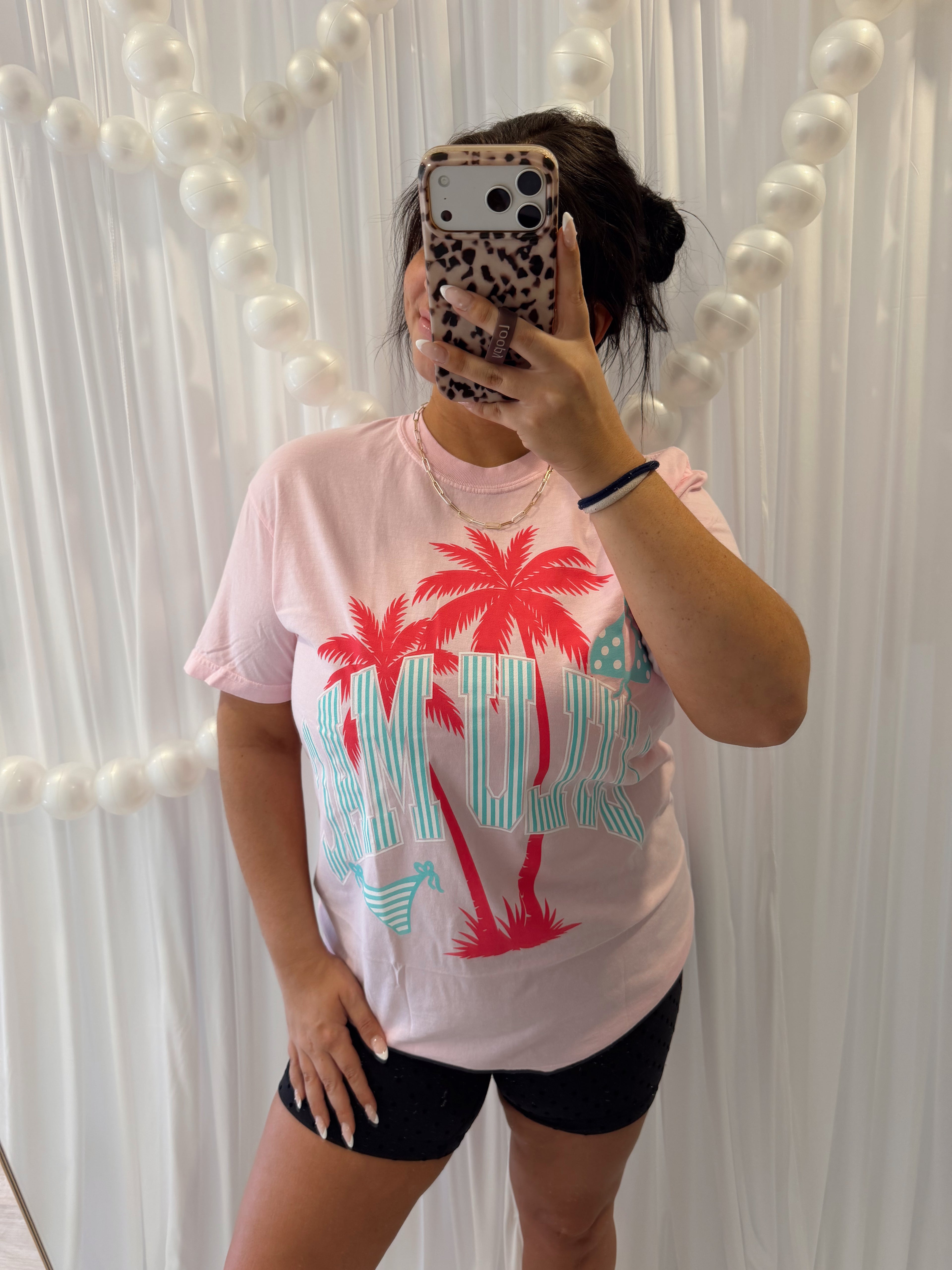 Pink Paradise Cabana LULUMAC Tee