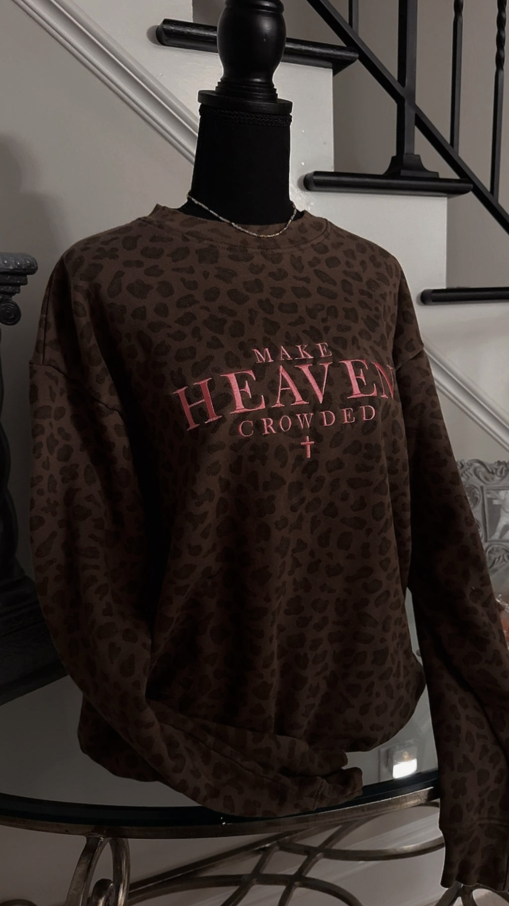 Make Heaven Crowded Cheetah Crewneck PREORDER