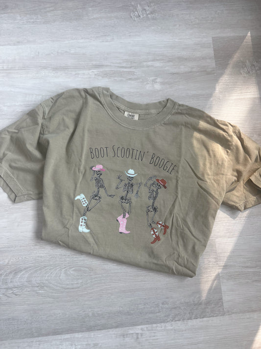 Boot Scootin' Skelly Tee