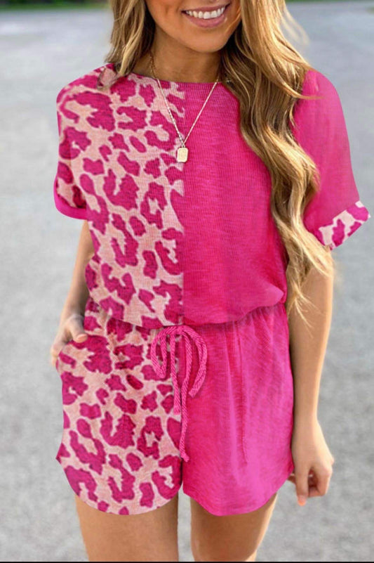 Pink Cheetah Romper