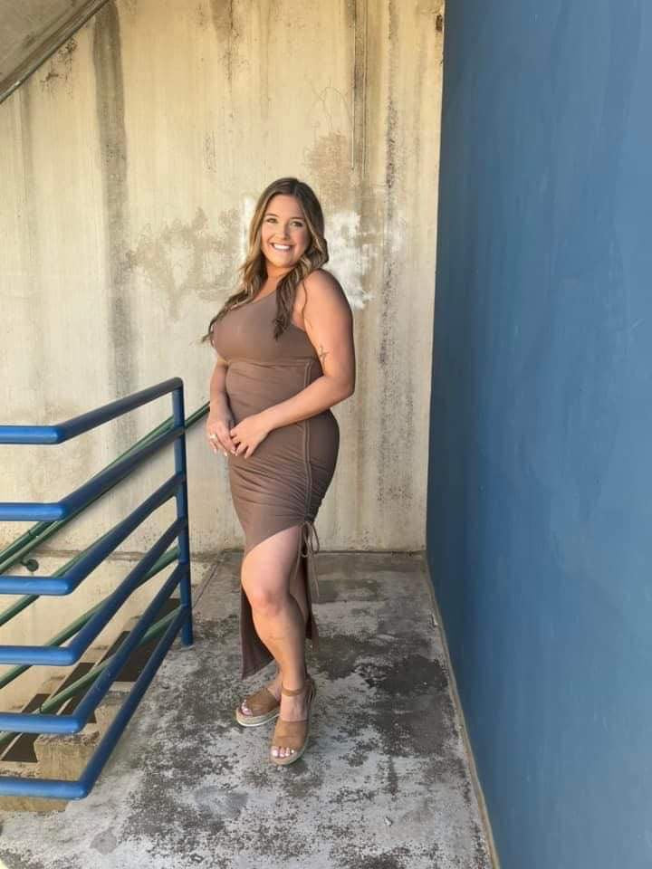 Brown Bodycon Dress