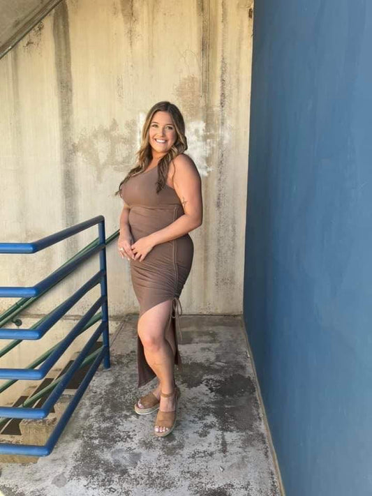 Brown Bodycon Dress