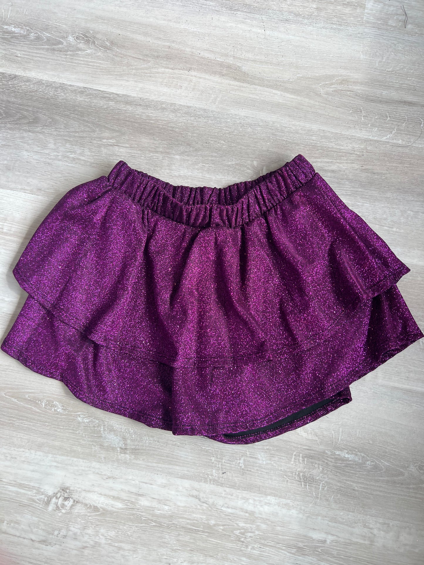 Purple Tiered Shorts